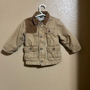 Kids Tan Jacket with Brown Accents